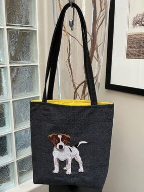 Tote Bag Jack Russell, Made in Canada, Dog Tote